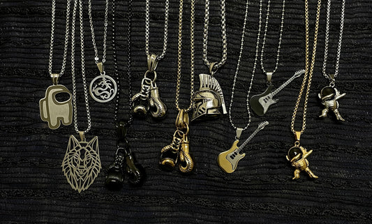 Mens pendant necklace collection