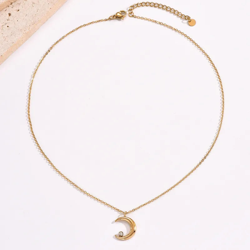 Elegant Gold Moon Chain for Girls