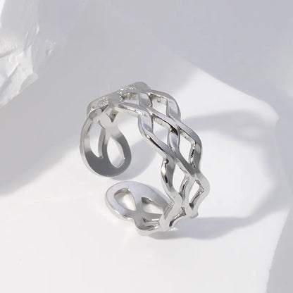 Intertwined Wavy Ring (Adjustable Ring)