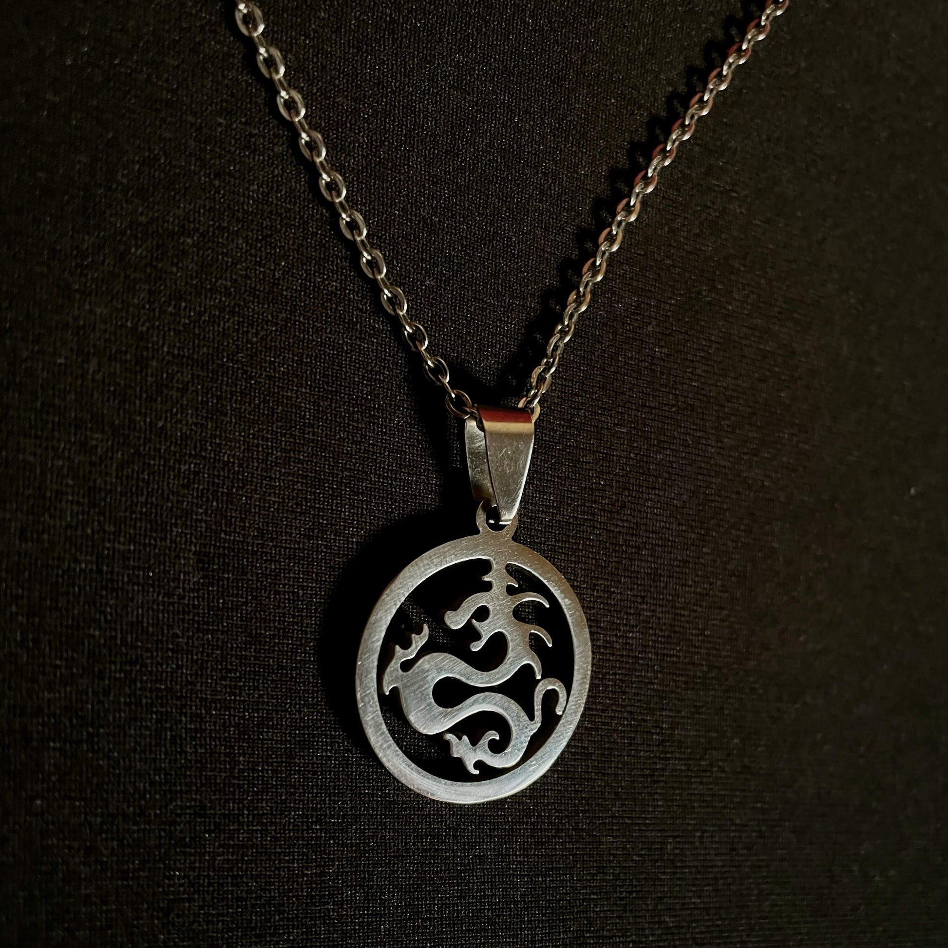 Eastern Dragon Pendant Necklace